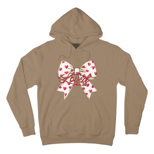 Coquette Bow Loved John 316 Bible Verse Christian Valentine Hoodie