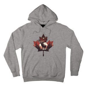 Canadian Beaver Moose And Goose Celebrating Canada Day Tall Hoodie