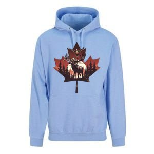 Canadian Beaver Moose And Goose Celebrating Canada Day Unisex Surf Hoodie