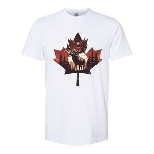 Canadian Beaver Moose And Goose Celebrating Canada Day Softstyle CVC T-Shirt