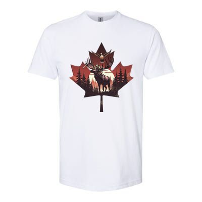 Canadian Beaver Moose And Goose Celebrating Canada Day Softstyle CVC T-Shirt