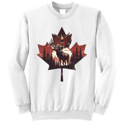 Canadian Beaver Moose And Goose Celebrating Canada Day Sweatshirt