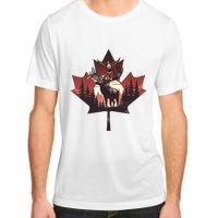 Canadian Beaver Moose And Goose Celebrating Canada Day Adult ChromaSoft Performance T-Shirt