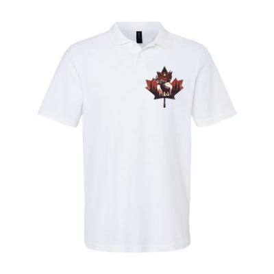 Canadian Beaver Moose And Goose Celebrating Canada Day Softstyle Adult Sport Polo