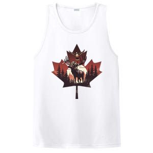 Canadian Beaver Moose And Goose Celebrating Canada Day PosiCharge Competitor Tank