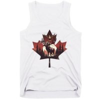 Canadian Beaver Moose And Goose Celebrating Canada Day Tank Top