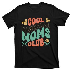 Cool Baseball Moms Club Game Day Baseball Cute Baseball Mama Baseball T-Shirt