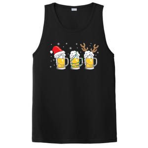 Christmas Beer Mugs Reinbeer Santa Hat Xmas Lights Costume Gift PosiCharge Competitor Tank