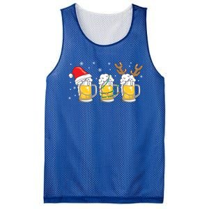 Christmas Beer Mugs Reinbeer Santa Hat Xmas Lights Costume Gift Mesh Reversible Basketball Jersey Tank