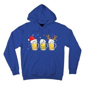 Christmas Beer Mugs Reinbeer Santa Hat Xmas Lights Costume Gift Tall Hoodie