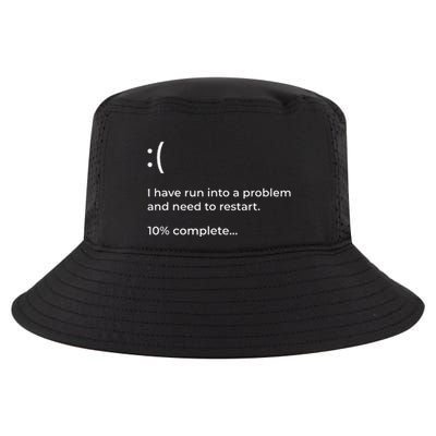 Crowdstrike Bug Meme Computer Error Blue Screen Of Death Cool Comfort Performance Bucket Hat