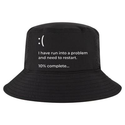 Crowdstrike Bug Meme Computer Error Blue Screen Of Death Cool Comfort Performance Bucket Hat