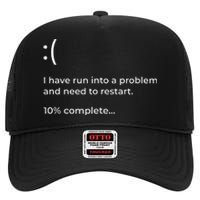 Crowdstrike Bug Meme Computer Error Blue Screen Of Death High Crown Mesh Back Trucker Hat