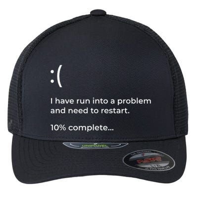 Crowdstrike Bug Meme Computer Error Blue Screen Of Death Flexfit Unipanel Trucker Cap