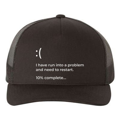 Crowdstrike Bug Meme Computer Error Blue Screen Of Death Yupoong Adult 5-Panel Trucker Hat