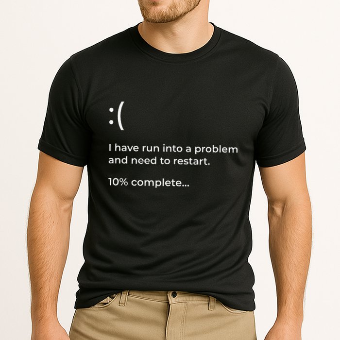 Crowdstrike Bug Meme Computer Error Blue Screen Of Death Performance Shirt