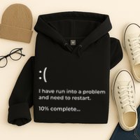 Crowdstrike Bug Meme Computer Error Blue Screen Of Death Hoodie