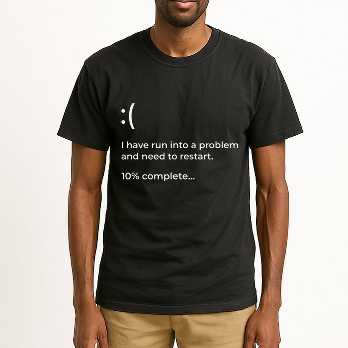 Crowdstrike Bug Meme Computer Error Blue Screen Of Death Tall T-Shirt