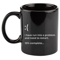 Crowdstrike Bug Meme Computer Error Blue Screen Of Death 11oz C Handle Ceramic Mug
