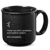 Crowdstrike Bug Meme Computer Error Blue Screen Of Death 15oz Campfire Ceramic Mug