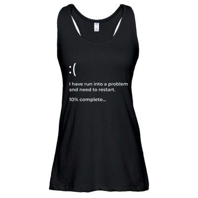 Crowdstrike Bug Meme Computer Error Blue Screen Of Death Ladies Essential Flowy Tank