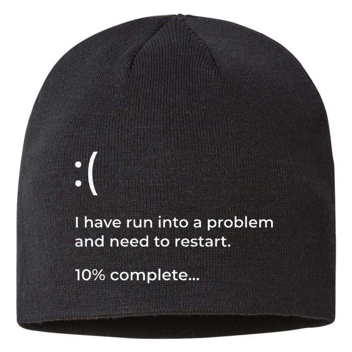 Crowdstrike Bug Meme Computer Error Blue Screen Of Death Sustainable Beanie