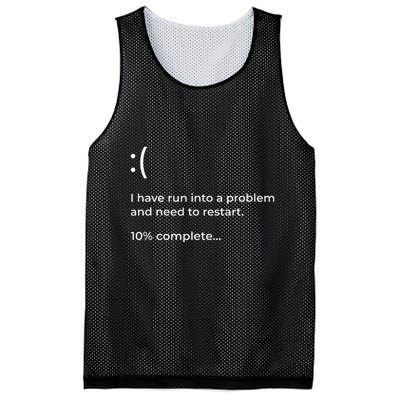 Crowdstrike Bug Meme Computer Error Blue Screen Of Death Mesh Reversible Basketball Jersey Tank