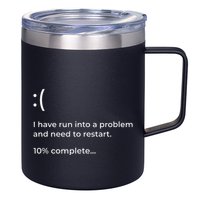 Crowdstrike Bug Meme Computer Error Blue Screen Of Death 12oz Stainless Steel Coffee Mug