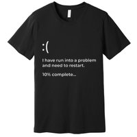 Crowdstrike Bug Meme Computer Error Blue Screen Of Death Premium T-Shirt