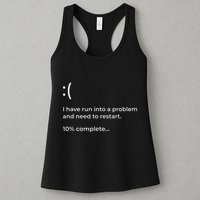 Crowdstrike Bug Meme Computer Error Blue Screen Of Death Womens Tank Top