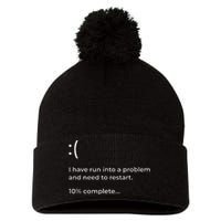 Crowdstrike Bug Meme Computer Error Blue Screen Of Death Pom Pom 12in Knit Beanie