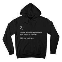 Crowdstrike Bug Meme Computer Error Blue Screen Of Death Tall Hoodie