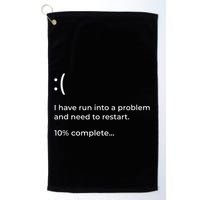 Crowdstrike Bug Meme Computer Error Blue Screen Of Death Golf Towel