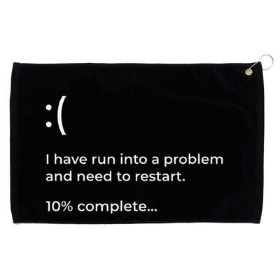 Crowdstrike Bug Meme Computer Error Blue Screen Of Death Grommeted Golf Towel