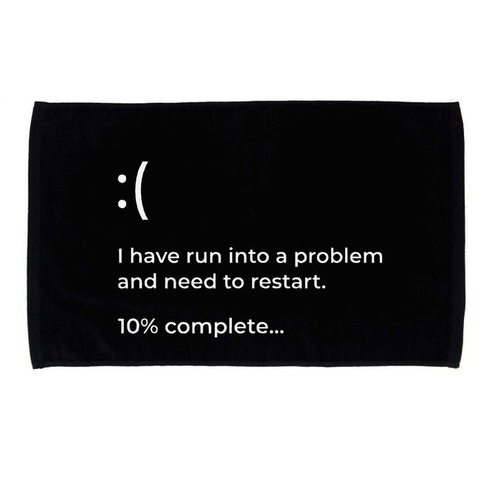 Crowdstrike Bug Meme Computer Error Blue Screen Of Death Microfiber Hand Towel