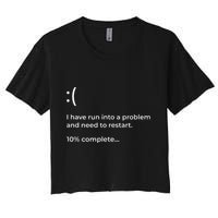Crowdstrike Bug Meme Computer Error Blue Screen Of Death Crop Top