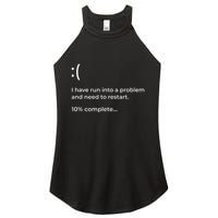 Crowdstrike Bug Meme Computer Error Blue Screen Of Death Women's Perfect Tri Rocker Tank