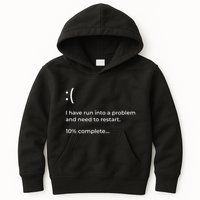 Crowdstrike Bug Meme Computer Error Blue Screen Of Death Kids Hoodie