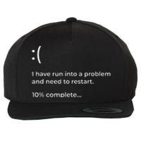 Crowdstrike Bug Meme Computer Error Blue Screen Of Death Wool Snapback Cap