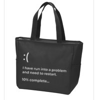 Crowdstrike Bug Meme Computer Error Blue Screen Of Death Zip Tote Bag