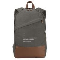 Crowdstrike Bug Meme Computer Error Blue Screen Of Death Cotton Canvas Backpack