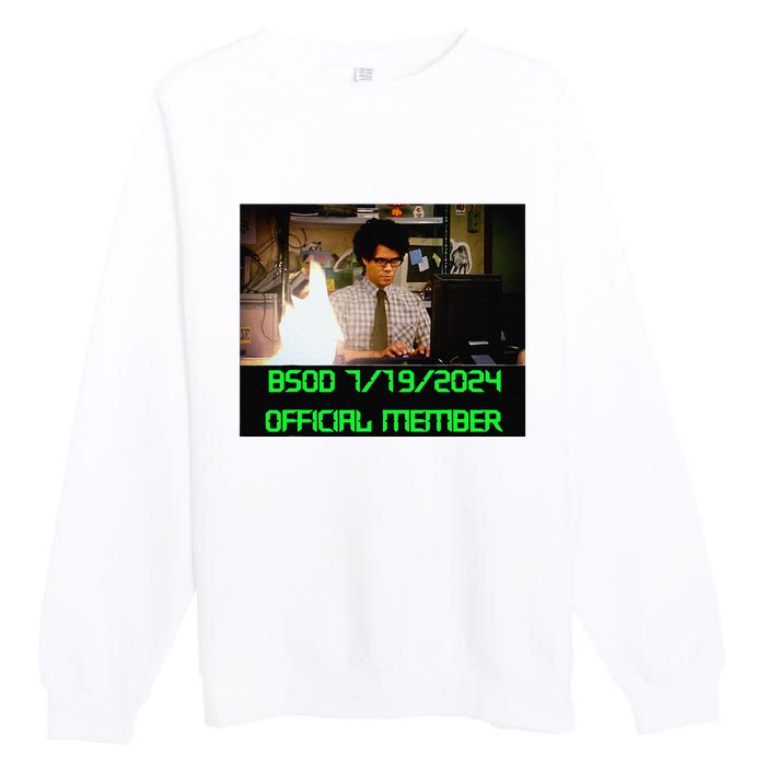 Cs Bsod MemberS Club Premium Crewneck Sweatshirt