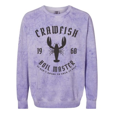 Crawfish Boil Master Cajun Seafood Festival Retro Cooking Cool Gift Colorblast Crewneck Sweatshirt