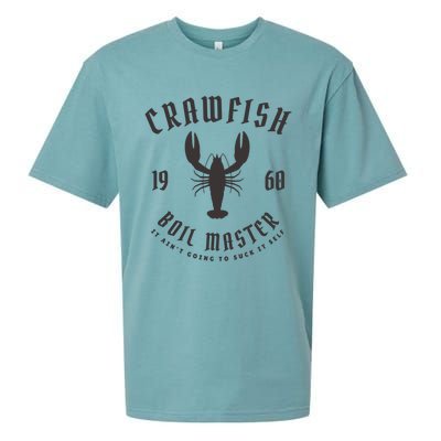 Crawfish Boil Master Cajun Seafood Festival Retro Cooking Cool Gift Sueded Cloud Jersey T-Shirt