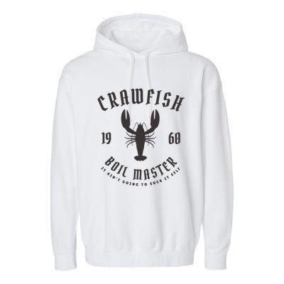 Crawfish Boil Master Cajun Seafood Festival Retro Cooking Cool Gift Garment-Dyed Fleece Hoodie