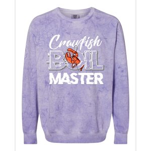 Crawfish Boil Master Cajun Seafood Festival Retro Cooking Gift Colorblast Crewneck Sweatshirt