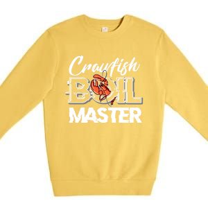 Crawfish Boil Master Cajun Seafood Festival Retro Cooking Gift Premium Crewneck Sweatshirt