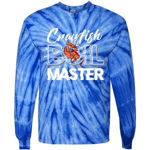 Crawfish Boil Master Cajun Seafood Festival Retro Cooking Gift Tie-Dye Long Sleeve Shirt