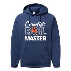 Crawfish Boil Master Cajun Seafood Festival Retro Cooking Gift Performance Fleece Hoodie