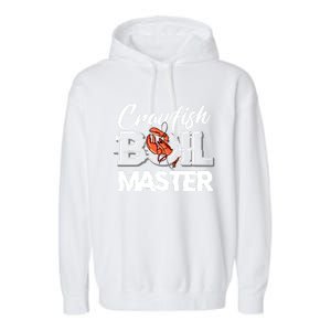 Crawfish Boil Master Cajun Seafood Festival Retro Cooking Gift Garment-Dyed Fleece Hoodie